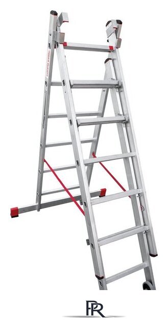 Лестница-стремянка Новая высота NV 523 трёхсекционная индустриальная 3x6 ступеней - Изображение №6 — Интернет-магазин ПроЗаказ