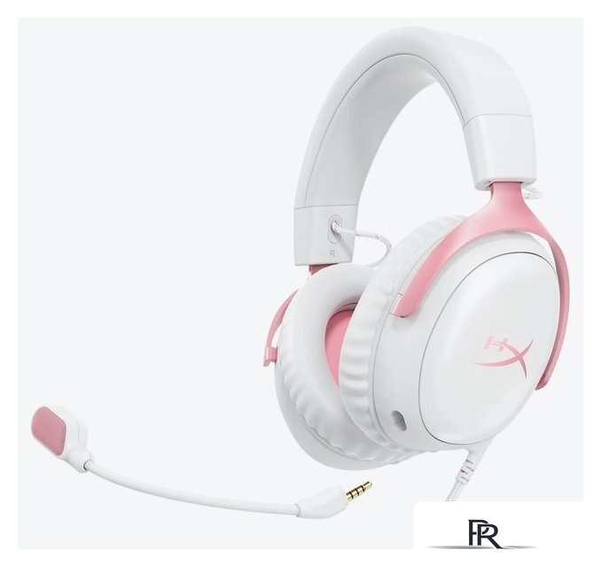 Наушники HyperX Cloud III (белый/розовый) - Изображение №4 — Интернет-магазин ПроЗаказ