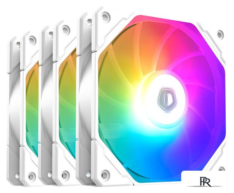 Комплект вентиляторов для корпуса ID-Cooling TF-12025-PRO-ARGB Trio White - Изображение №1 — Интернет-магазин ПроЗаказ