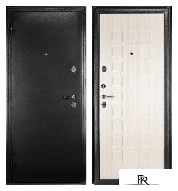 Металлическая дверь Guard MG60 МДФ 97х205 левая (черное серебро/белый ясень) - Изображение №1 — Интернет-магазин ПроЗаказ