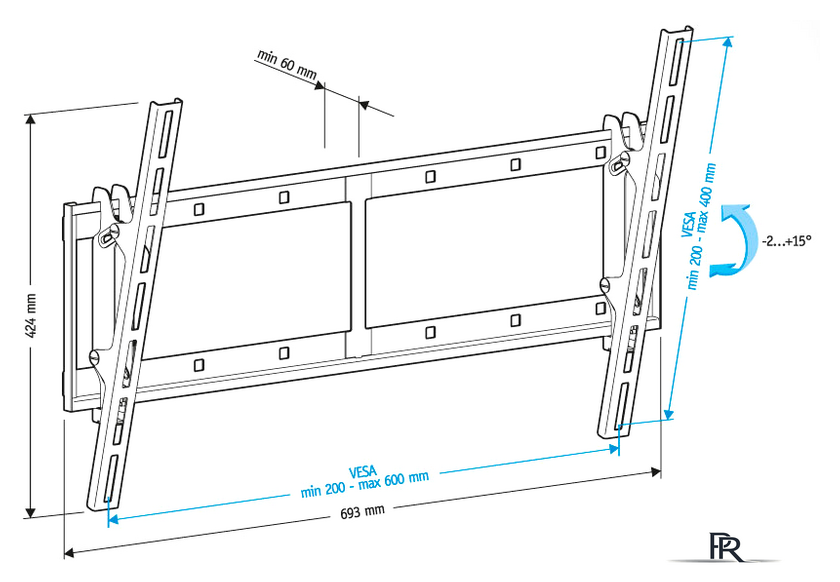 Кронштейн для телевизора Holder LCD-T6606 - Изображение №2 — Интернет-магазин ПроЗаказ