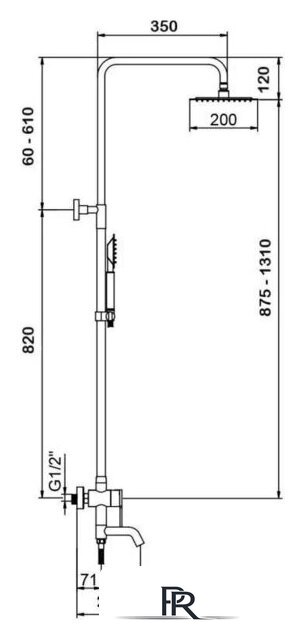 Душевая система  Wisent W3552A - Изображение №6 — Интернет-магазин ПроЗаказ