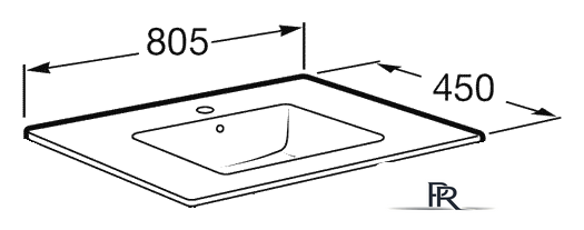 Умывальник Roca Debba (Victoria-N) 80.5x45 [32799C000] - Изображение №7 — Интернет-магазин ПроЗаказ