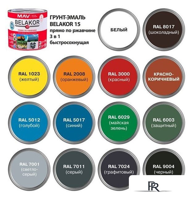 Грунт-эмаль MAV Belakor-15 Ral 7024 10 л (графитовый матовый) - Изображение №2 — Интернет-магазин ПроЗаказ