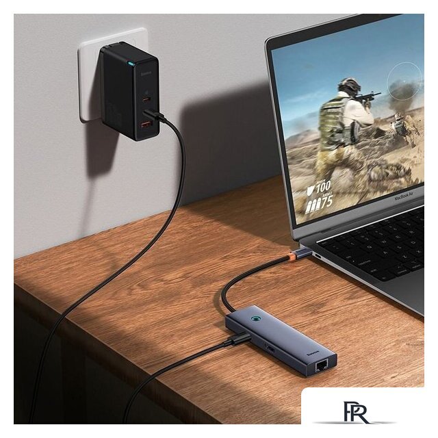 Док-станция Baseus Flite Series 6-Port Hub Docking Station B00052807813-00 - Изображение №5 — Интернет-магазин ПроЗаказ