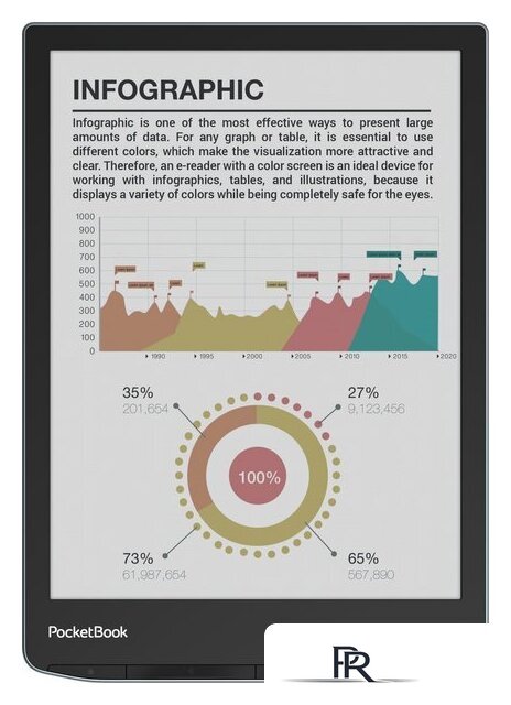 Электронная книга PocketBook 743K3 InkPad Color 3 (черный/серебристый) - Изображение №3 — Интернет-магазин ПроЗаказ