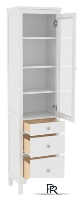 Шкаф-витрина ММЦ Кантри 13 (белый лак) - Изображение №2 — Интернет-магазин ПроЗаказ