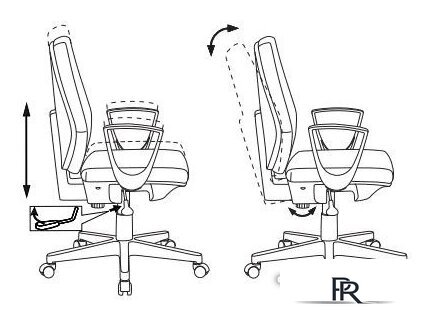 Офисное кресло Бюрократ CH-545 38-415 (синий) - Изображение №6 — Интернет-магазин ПроЗаказ