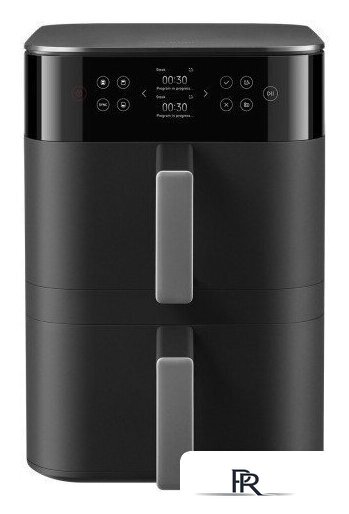 Аэрогриль (аэрофритюрница) Xiaomi Smart Double Stack Air Fryer 12L MAF-DS1201 (евровилка, черный) - Изображение №1 — Интернет-магазин ПроЗаказ