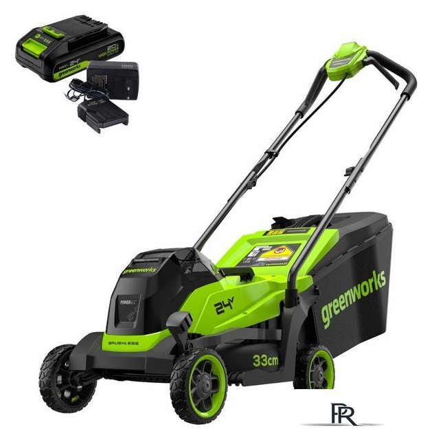 Газонокосилка Greenworks GD24LM331K2 2520607UA (с 1-им АКБ) - Изображение №2 — Интернет-магазин ПроЗаказ