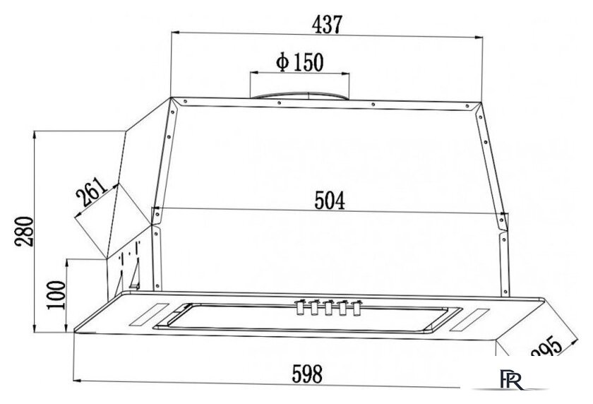 Кухонная вытяжка Grand Belfor Push 60 (черный) - Изображение №13 — Интернет-магазин ПроЗаказ