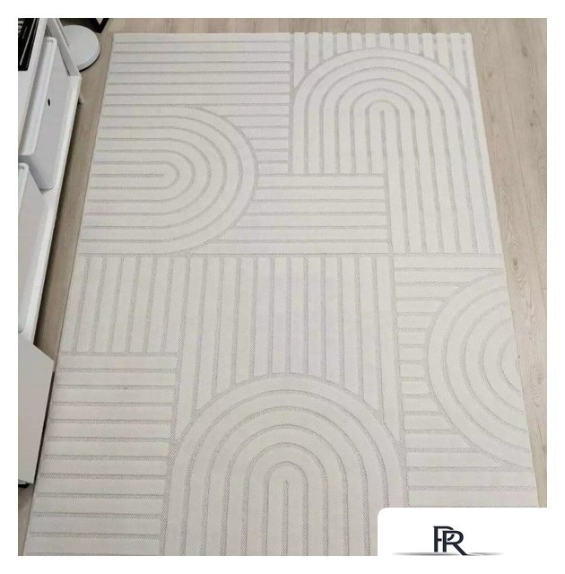 Ковер для жилой комнаты Radjab Carpet Сканди Сизаль Прямоугольник 10946A 12200RK (2x2.9, Krem/Krem) - Изображение №4 — Интернет-магазин ПроЗаказ