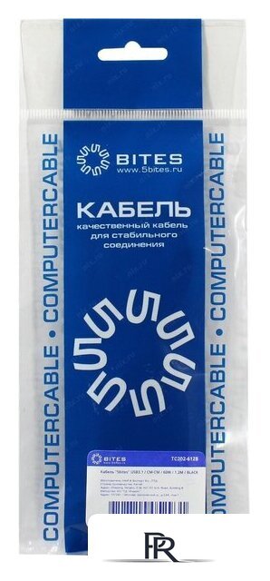 Кабель 5bites TC202-612B USB Type-C - USB Type-C (1.2 м, черный) - Изображение №3 — Интернет-магазин ПроЗаказ