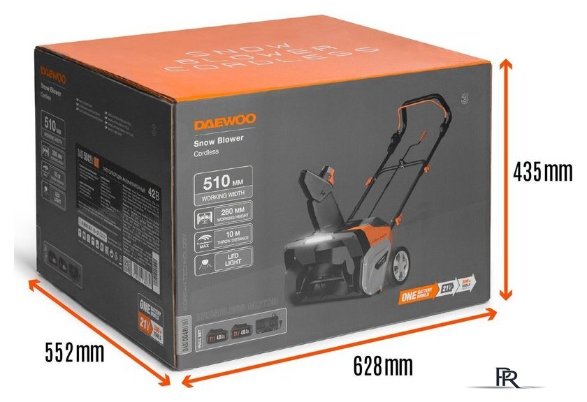 Снегоуборщик Daewoo Power DAST 5042Li Set (с 2-мя АКБ) - Изображение №11 — Интернет-магазин ПроЗаказ