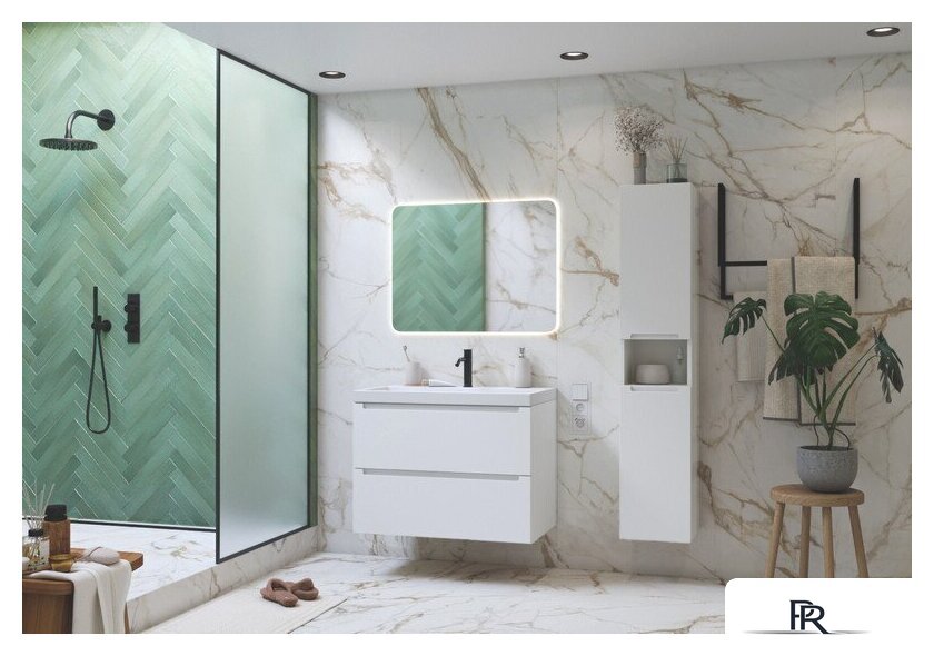  ЗОВ Тумба под умывальник Дион 70 D70LWP0M9003MKV5 (белый матовый) - Изображение №3 — Интернет-магазин ПроЗаказ