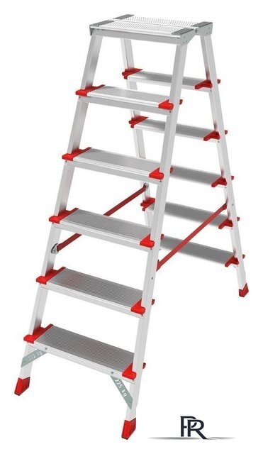 Лестница-стремянка Новая высота NV 3127 (2x6 ступеней) - Изображение №2 — Интернет-магазин ПроЗаказ