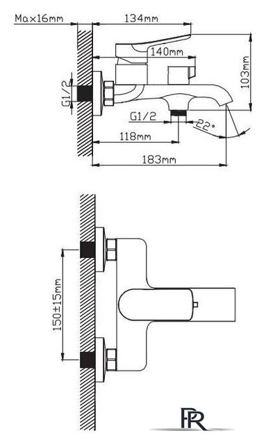 Смеситель Diadonna Д168-30QH - Изображение №2 — Интернет-магазин ПроЗаказ