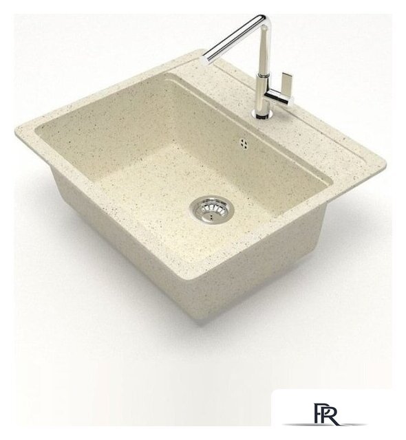 Кухонная мойка Teymi Helmi 57x50 T120108 (бежевый матовый) - Изображение №2 — Интернет-магазин ПроЗаказ