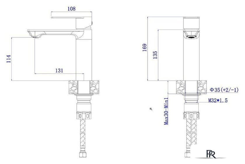 Смеситель AV Engineering AVLES1-BW1 - Изображение №2 — Интернет-магазин ПроЗаказ