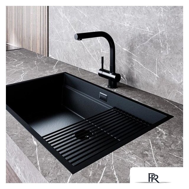 Кухонная мойка Globalo Miralio 80.1 Black/BL Mat - Изображение №8 — Интернет-магазин ПроЗаказ