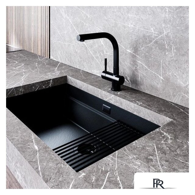 Кухонная мойка Globalo Miralio 80.1 Black/BL Mat - Изображение №10 — Интернет-магазин ПроЗаказ