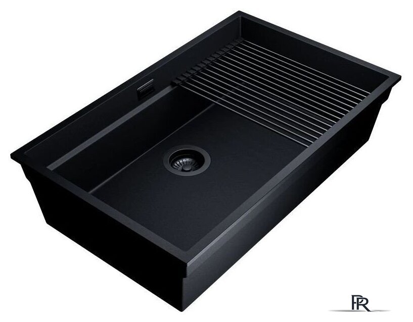 Кухонная мойка Globalo Miralio 80.1 Black/BL Mat - Изображение №7 — Интернет-магазин ПроЗаказ