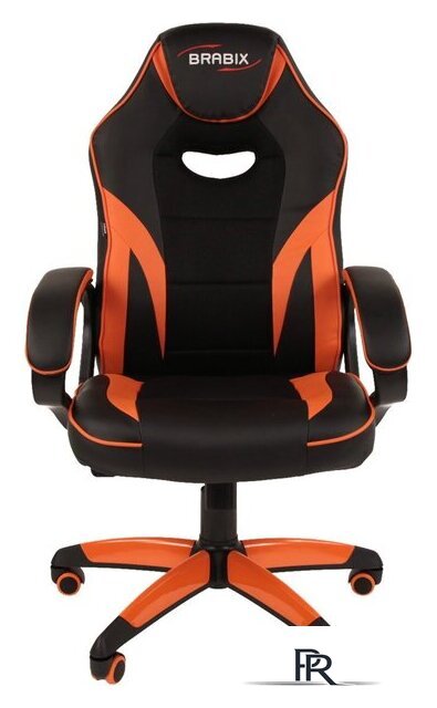Игровое (геймерское) кресло Brabix GM-161 (черный/оранжевый) - Изображение №3 — Интернет-магазин ПроЗаказ