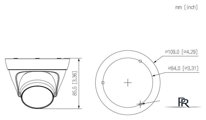 IP-камера Dahua DH-IPC-HDW1230T1P-0280B-S5 - Изображение №2 — Интернет-магазин ПроЗаказ