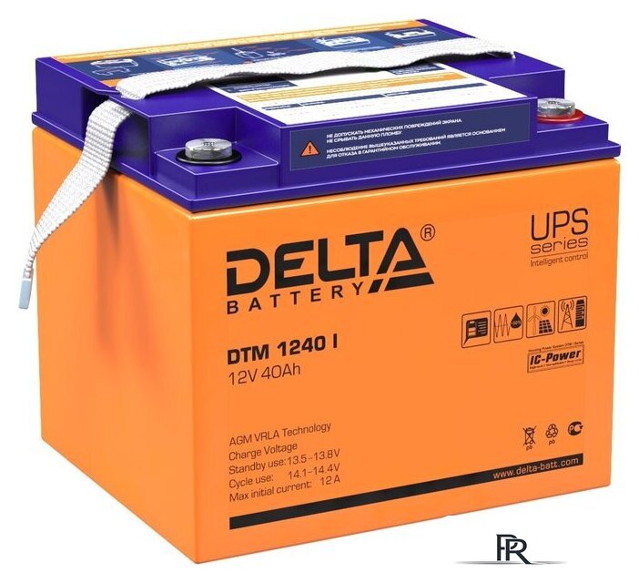 Аккумулятор для ИБП Delta DTM 1240 I (12В/40 А·ч) - Изображение №1 — Интернет-магазин ПроЗаказ