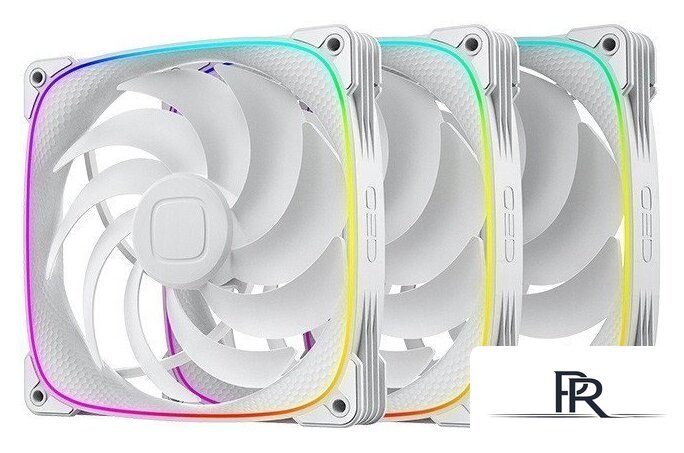 Комплект вентиляторов для корпуса Geometric Future Squama 2503-14 Triple Pack (белый) - Изображение №1 — Интернет-магазин ПроЗаказ