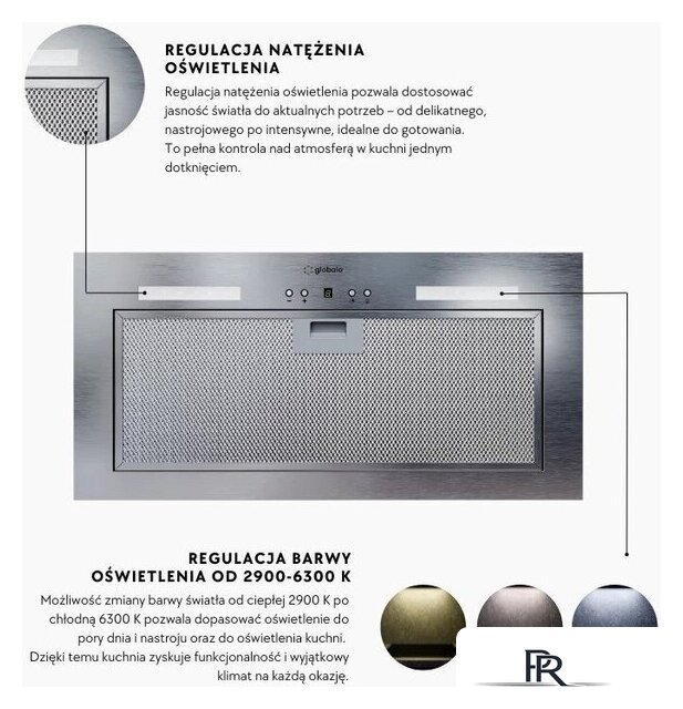 Кухонная вытяжка Globalo Flueris 60.1 (Нержавеющая сталь, с датчиком запаха) - Изображение №9 — Интернет-магазин ПроЗаказ