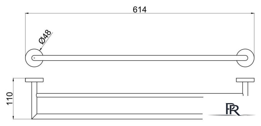 Держатель для полотенца Allen Brau Priority 6.31012-00 - Изображение №2 — Интернет-магазин ПроЗаказ