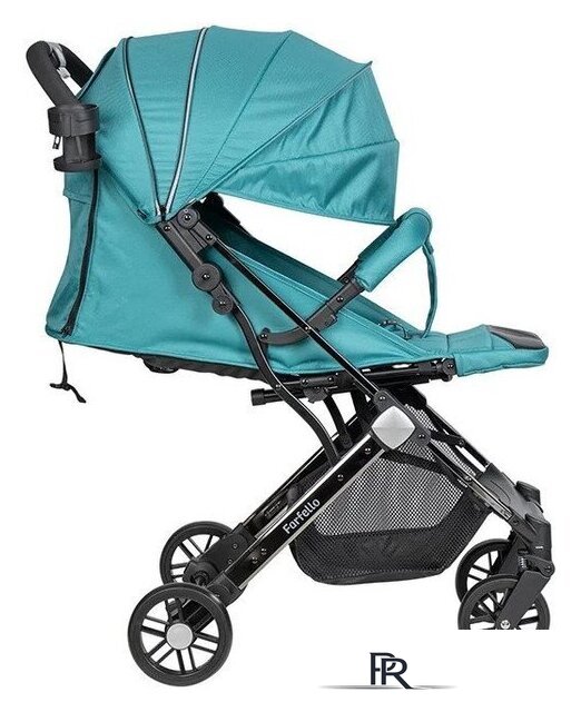 Коляска прогулочная «книга» Farfello Comfy Go Comfort CG-307 (аквамарин/черный хром) - Изображение №4 — Интернет-магазин ПроЗаказ