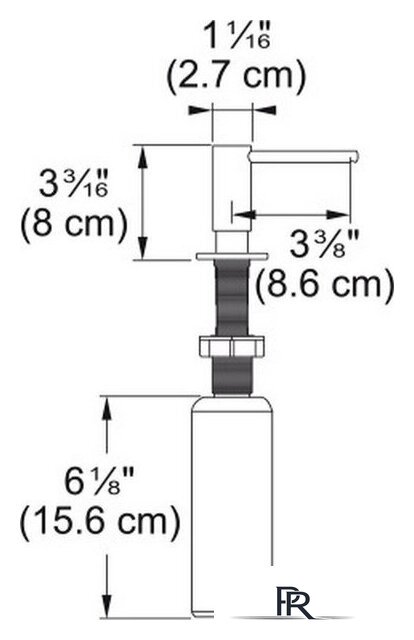 Дозатор для моющего средства Franke Atlas 112.0625.485 (антрацит) - Изображение №2 — Интернет-магазин ПроЗаказ