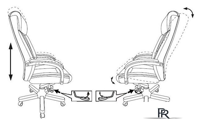 Офисное кресло Бюрократ T-9922WALNUT/BLACK (черный) - Изображение №6 — Интернет-магазин ПроЗаказ