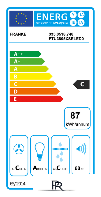 Кухонная вытяжка Franke Turn FTU 3805 XS 335.0518.748 - Изображение №3 — Интернет-магазин ПроЗаказ