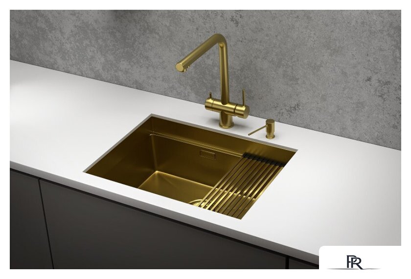 Кухонная мойка Granula GR-6045U (золото сатин) - Изображение №3 — Интернет-магазин ПроЗаказ