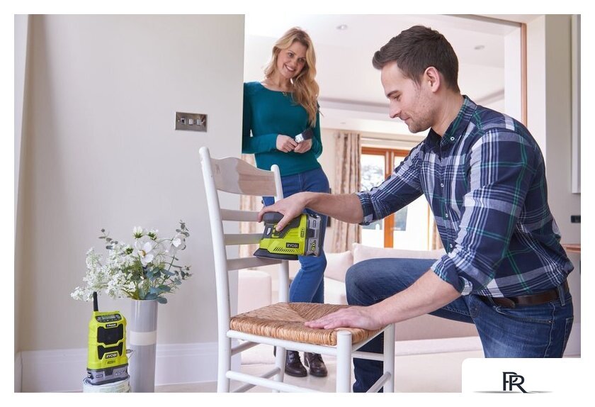  Ryobi R18CK4E-242S 5133004757 (шуруповерт, сабельная пила, болгарка, шлифмашина, 2 АКБ, сумка) - Изображение №2 — Интернет-магазин ПроЗаказ