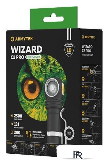Фонарь Armytek Wizard C2 Pro Magnet USB XHP50.2 (белый) - Изображение №3 — Интернет-магазин ПроЗаказ
