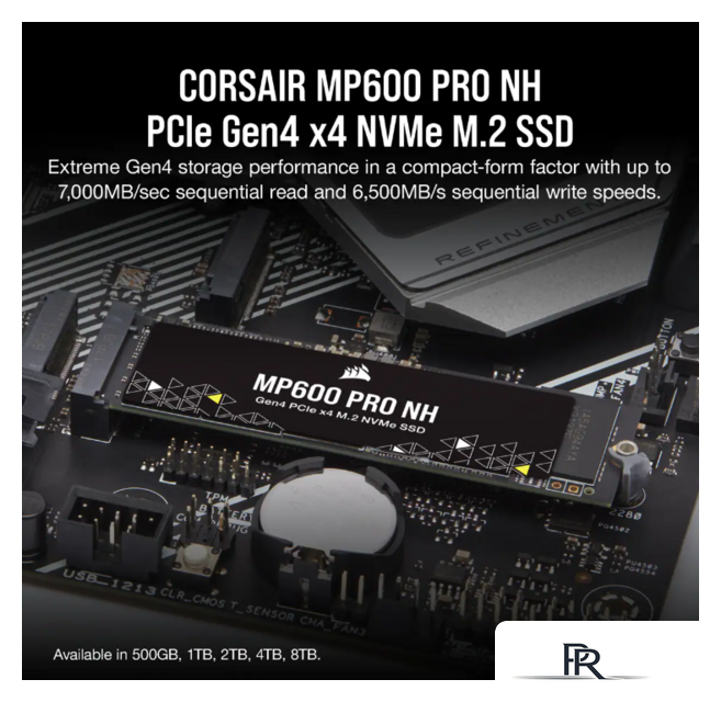 SSD Corsair MP600 PRO NH 1TB CSSD-F1000GBMP600PNH - Изображение №4 — Интернет-магазин ПроЗаказ