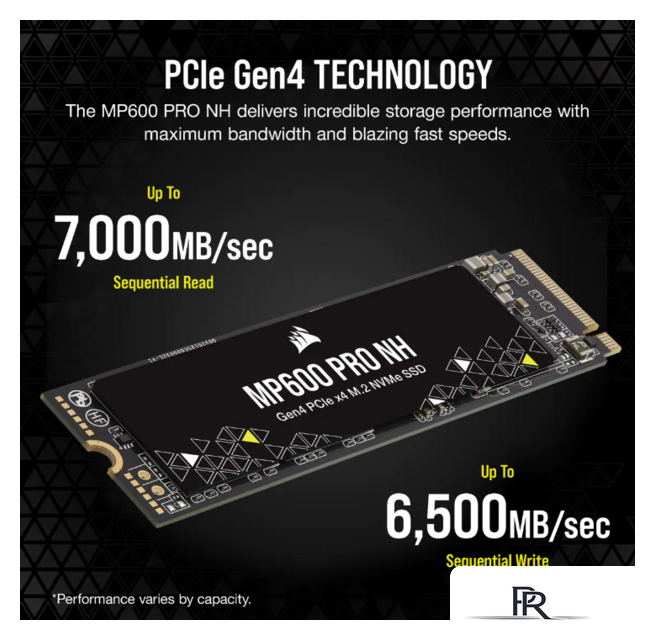 SSD Corsair MP600 PRO NH 1TB CSSD-F1000GBMP600PNH - Изображение №3 — Интернет-магазин ПроЗаказ