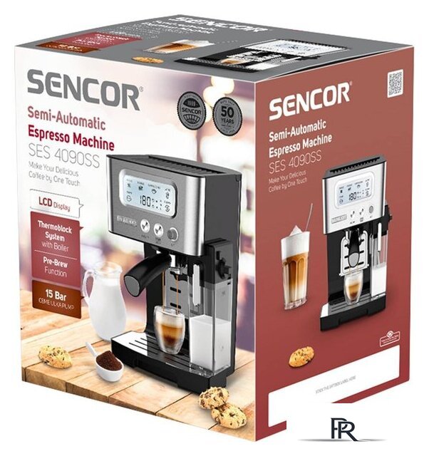 Рожковая кофеварка Sencor SES 4090 SS - Изображение №25 — Интернет-магазин ПроЗаказ