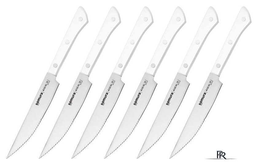 Набор ножей для стейка Samura Harakiri SHR-0260W - Изображение №1 — Интернет-магазин ПроЗаказ