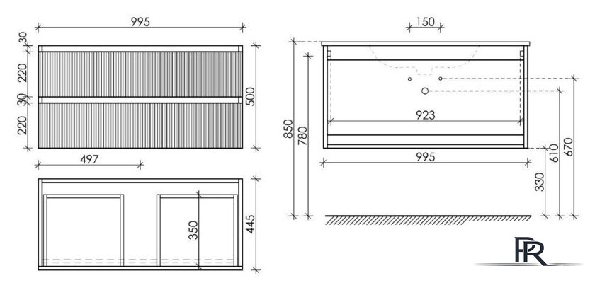  Sancos Тумба под умывальник Snob T SNT100SM (доха) - Изображение №5 — Интернет-магазин ПроЗаказ