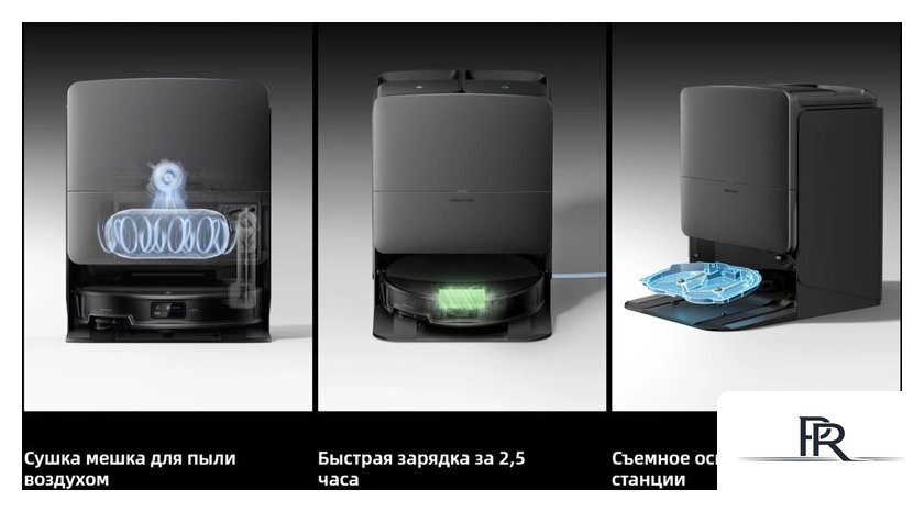 Робот-пылесос Roborock Saros 20 S2052-02 (черный) - Изображение №5 — Интернет-магазин ПроЗаказ