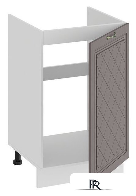 Шкаф напольный Трия Бьянка 1Н5М (белый/дуб серый) - Изображение №2 — Интернет-магазин ПроЗаказ