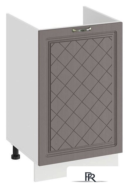 Шкаф напольный Трия Бьянка 1Н5М (белый/дуб серый) - Изображение №1 — Интернет-магазин ПроЗаказ