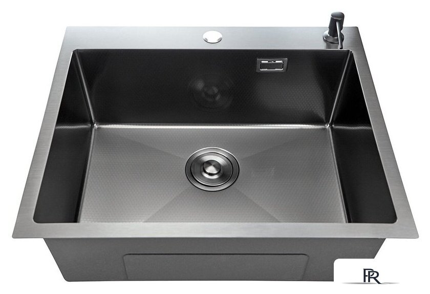 Кухонная мойка Stellar Decor S7050NB-D (нано черный) - Изображение №3 — Интернет-магазин ПроЗаказ
