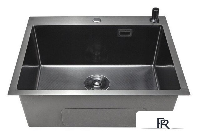 Кухонная мойка Stellar Decor S7050NB-D (нано черный) - Изображение №2 — Интернет-магазин ПроЗаказ