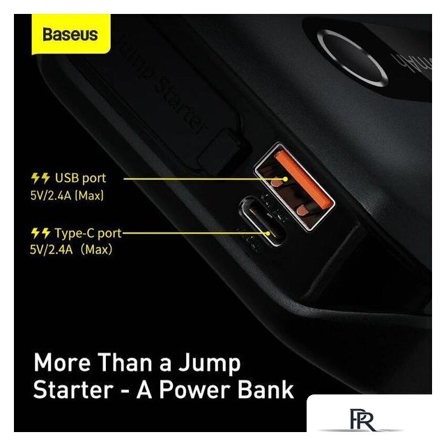 Портативное пусковое устройство Baseus CGNL020101 (черный) - Изображение №4 — Интернет-магазин ПроЗаказ